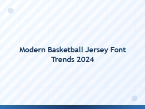 Modern Basketball Jersey Font Trends